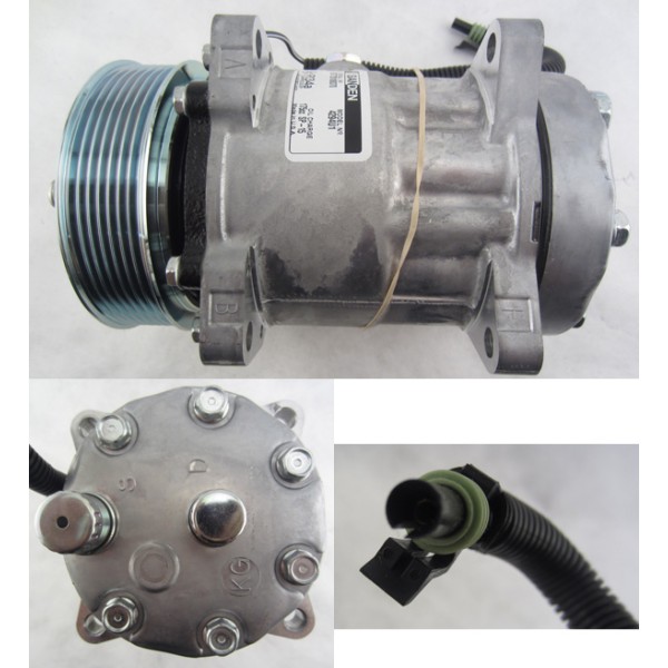 14-SD4294NC - NEW OEM SANDEN WITH CLUTCH SD7H15 - 7 POLY CLUTCH - 12v