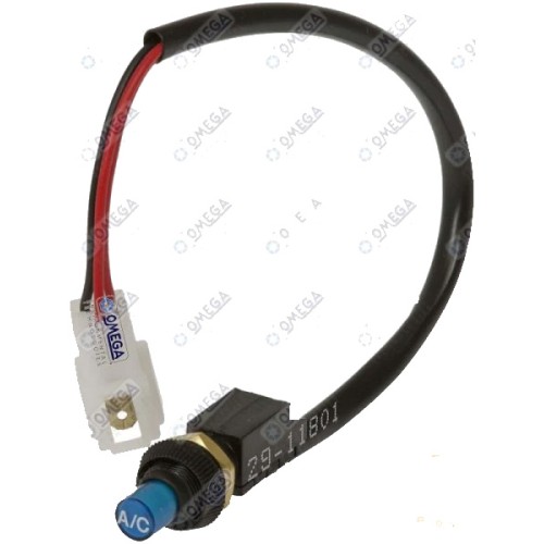SWITCH A/C UNIVERSAL ROUND BLUE LENS PLASTIC BODY