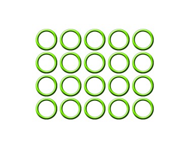 20 PK GREEN HNBR O-RING