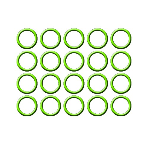 20 PK GREEN HNBR O-RING