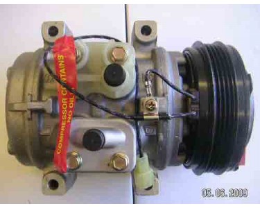 14-2550NC - A/C COMPRESSOR NEW OEM W/ CLUTCH 10P13F - 4 POLY CLUTCH - 12v