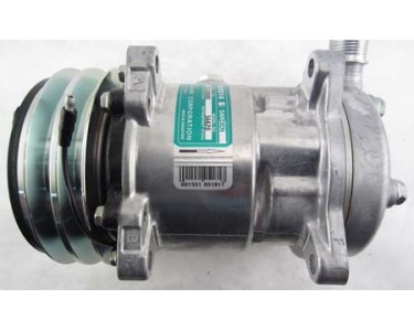 OE SANDEN W/ CLUTCH SD5H14 - DOUBLE GROOVE CLUTCH - 12v