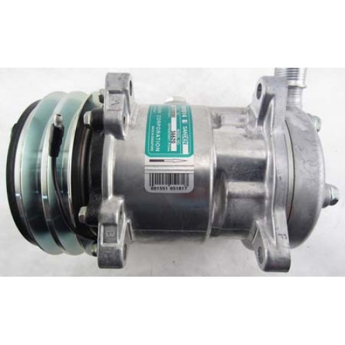 OE SANDEN W/ CLUTCH SD5H14 - DOUBLE GROOVE CLUTCH - 12v