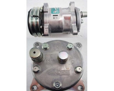 OE SANDEN W/ CLUTCH SD5H14 - DOUBLE GROOVE CLUTCH - 12v OE SANDEN W/ CLUTCH SD5H14 - DOUBLE GROOVE CLUTCH - 12v
