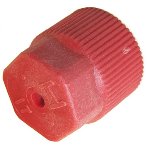 5 PK R134A VALVE CAP - RED M10X1.25 HIGH SIDE QUICK DISCONNECT