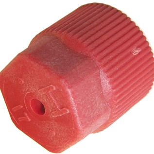 5 PK R134A VALVE CAP - RED M8X1 HIGH SIDE QUICK DISCONNECT