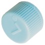 5 PK R134A VALVE CAP - LIGHT BLUE - LO SIDE