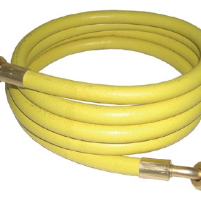 R12 REPLACEMENT 60" HOSE W/ AUTOMATIC ANTI BLOWBACK - YELLOW R12 REPLACEMENT 60" HOSE W/ AUTOMATIC ANTI BLOWBACK - YELLOW