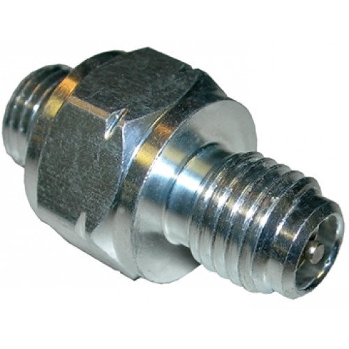 FITTING 3/8-24in MOR X M10-1.25 MALE SWITCH W/VALVE