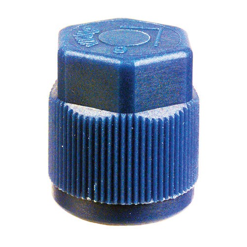 CAP BLUE PLASTIC LO-SIDE R134A S/PORT 9mm