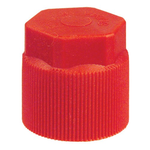 CAP RED PLASTIC HI-SIDE R134A S/PORT 10mm