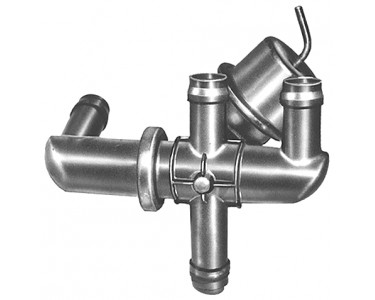 HEATER VALVE 5/8in 4 PORT BYPASS PLASTIC